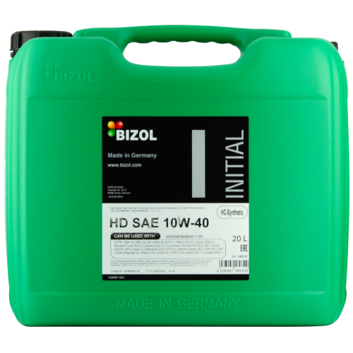 Синтетическое моторное масло Initial HD 10W-40 - 20 л