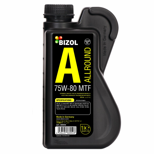 Синтетическое трансмиссионное масло Allround Gear Oil MTF 75W-80 - 1 л